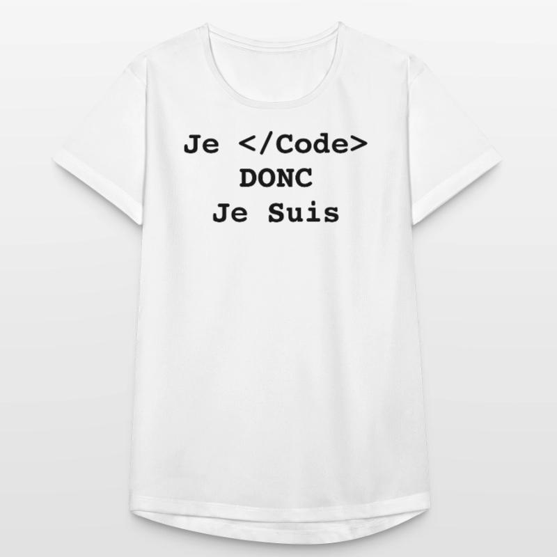 Ich programmiere, also bin ich Informatiker und Programmierer Frauen T-Shirt atmungsaktiv