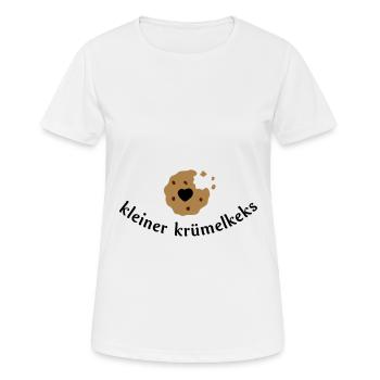 Keks mit Herz - Frauen T-Shirt atmungsaktiv - Weiß - Vorne - AI Model Female 172 dark (172cm)