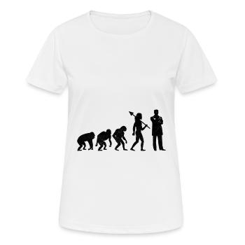 Evolution Chirurgien Chirurgie Chirurgien Docteur Chirurgien - T-shirt respirant Femme - blanc - Devant - AI Model Female 172 dark (172cm)