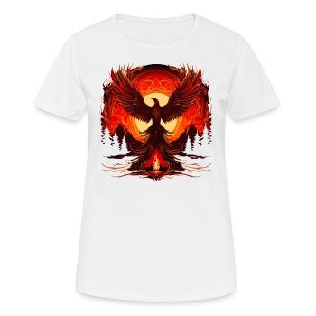 La renaissance du Phénix - T-shirt respirant Femme - blanc - Devant - AI Model Female 172 dark (172cm)