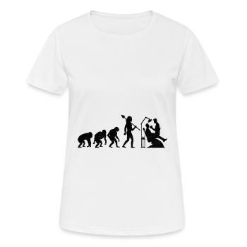 Evolution Dentiste Dentisterie Dentaire Dentistes - T-shirt respirant Femme - blanc - Devant - AI Model Female 172 dark (172cm)