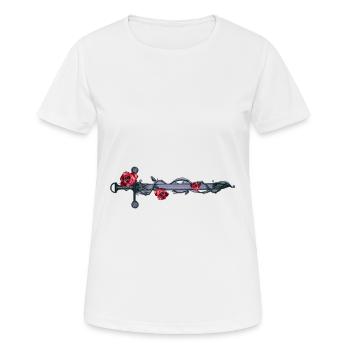 Mittelalter Schwertkunst - Frauen T-Shirt atmungsaktiv - Weiß - Vorne - AI Model Female 172 dark (172cm)