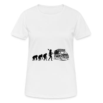 Evolution Ambulance Driver EMS Paramedic Drivers P - Women's Breathable T-Shirt - white - Front - AI Model Female 172 dark (172cm)