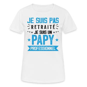 Nicht Retreat Opa Professional Opa Geschenk - Frauen T-Shirt atmungsaktiv - Weiß - Vorne - AI Model Female 172 dark (172cm)
