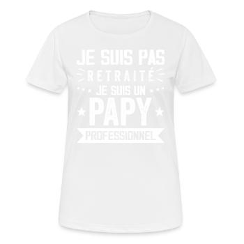 Nicht Retreat Opa Professional Opa Geschenk - Frauen T-Shirt atmungsaktiv - Weiß - Vorne - AI Model Female 172 dark (172cm)