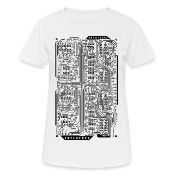 Influence artificielle - T-shirt respirant Femme - blanc - Devant - AI Model Female 172 dark (172cm)