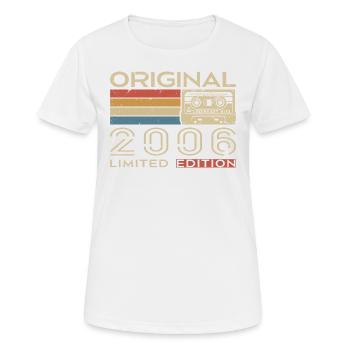 2006 Retro 2006 Geburtstagsgeschenk - Jahrgang 2006 - Frauen T-Shirt atmungsaktiv - Weiß - Vorne - AI Model Female 172 dark (172cm)