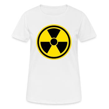 Warning sign Nuclear - Women's Breathable T-Shirt - white - Front - AI Model Female 172 dark (172cm)