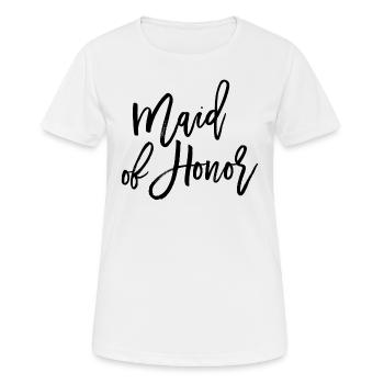 Trauzeugin - Frauen T-Shirt atmungsaktiv - Weiß - Vorne - AI Model Female 172 dark (172cm)