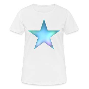 Étoile - T-shirt respirant Femme - blanc - Devant - AI Model Female 172 dark (172cm)