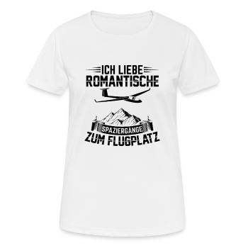 Flugplatz | Segelflug Segelflieger Pilot Geschenke - Frauen T-Shirt atmungsaktiv - Weiß - Vorne - AI Model Female 172 dark (172cm)