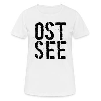 Ostsee-Liebe, Ostsee-Fans - Frauen T-Shirt atmungsaktiv - Weiß - Vorne - AI Model Female 172 dark (172cm)