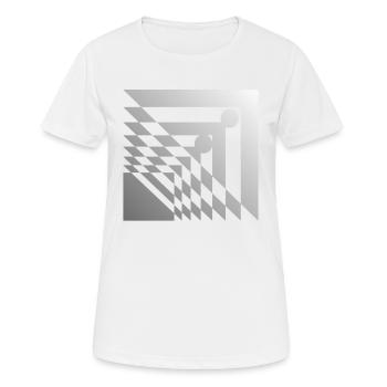 geometric pattern - Women's Breathable T-Shirt - white - Front - AI Model Female 172 dark (172cm)