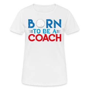 coach Volleyball coach | Volleyball Coach gift - Women's Breathable T-Shirt - white - Front - AI Model Female 172 dark (172cm)