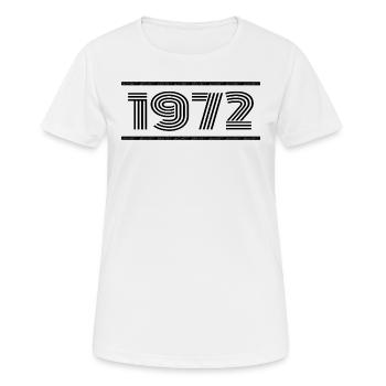 1972 Vintage 1972 53e Anniversaire 1972 Rétro 1972 - T-shirt respirant Femme - blanc - Devant - AI Model Female 172 dark (172cm)
