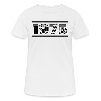 1975 Vintage 1975 50e Anniversaire 1975 Rétro 1975 - T-shirt respirant Femme - blanc - Devant - AI Model Female 172 dark (172cm)