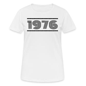 1976 Vintage 1976 49e Anniversaire 1976 Rétro 1976 - T-shirt respirant Femme - blanc - Devant - AI Model Female 172 dark (172cm)