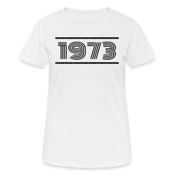 1973 Vintage 1973 52e Anniversaire 1973 Rétro 1973 - T-shirt respirant Femme - blanc - Devant - AI Model Female 172 dark (172cm)
