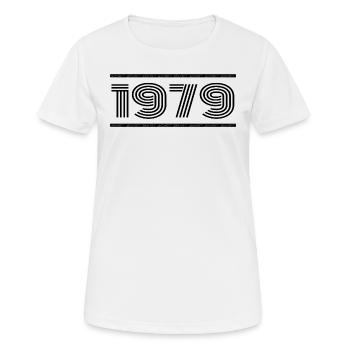 1979 Vintage 1979 46e Anniversaire 1979 Rétro 1979 - T-shirt respirant Femme - blanc - Devant - AI Model Female 172 dark (172cm)