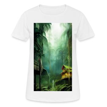 Rainforest - Women's Breathable T-Shirt - white - Front - AI Model Female 172 dark (172cm)