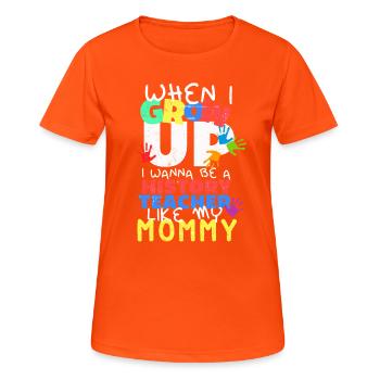 History Teacher History Lesson Hamlet - Women's Breathable T-Shirt - neon orange - Front - AI Model Female 172 dark (172cm)