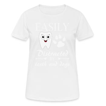 Krankenschwester Kieferorthopädie Termine Röntgen - Frauen T-Shirt atmungsaktiv - Weiß - Vorne - AI Model Female 172 dark (172cm)