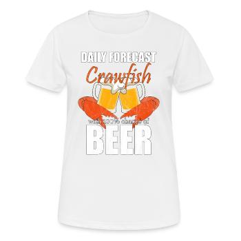 Restaurant gastronomique langoustine chef langoustine - T-shirt respirant Femme - blanc - Devant - AI Model Female 172 dark (172cm)