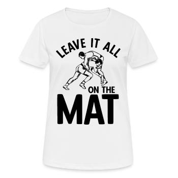 Grappling Martial Arts Wrestling - Frauen T-Shirt atmungsaktiv - Weiß - Vorne - AI Model Female 172 dark (172cm)