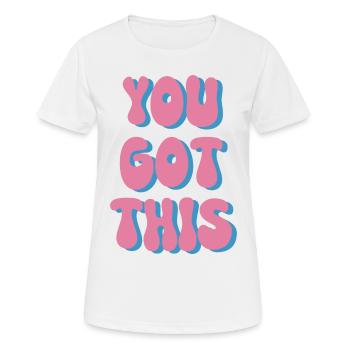 Vous avez ce graphique - T-shirt respirant Femme - blanc - Devant - AI Model Female 172 dark (172cm)