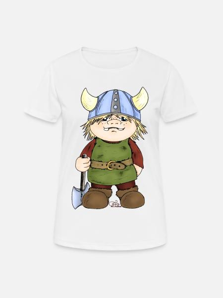 Erik, der kleine Wikinger - Frauen T-Shirt atmungsaktiv - Weiß