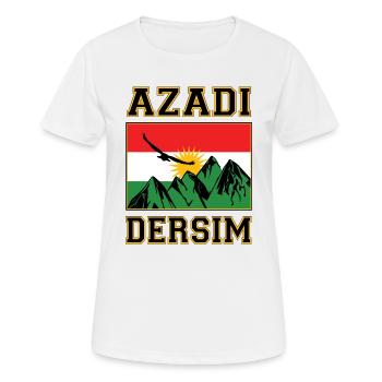 Kurdistan Flag Azadi Dersim Kurdistan - T-shirt respirant Femme - blanc - Devant - AI Model Female 172 dark (172cm)