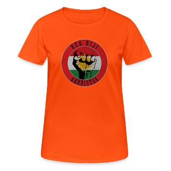 Kurdistan Flag her biji Kurdistan - T-shirt respirant Femme - orange néon - Devant - AI Model Female 172 dark (172cm)