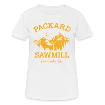Packard Scierie Graphique - T-shirt respirant Femme - blanc - Devant - AI Model Female 172 dark (172cm)