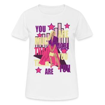 la mode - T-shirt respirant Femme - blanc - Devant - AI Model Female 172 dark (172cm)
