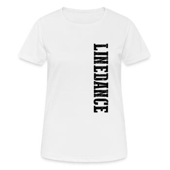 Linedance Line Dance Dedans de couple danse dedans western cadeau - T-shirt respirant Femme - blanc - Devant - AI Model Female 172 dark (172cm)