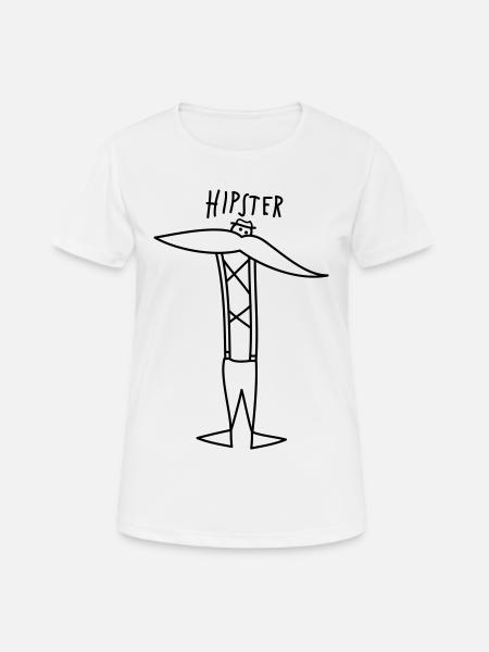 Hipster - Women's Breathable T-Shirt - white