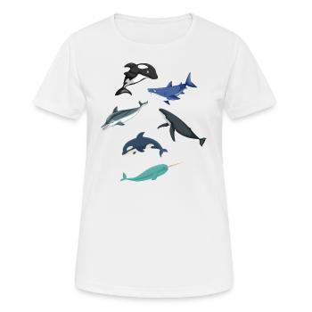 Coutures - T-shirt respirant Femme - blanc - Devant - AI Model Female 172 dark (172cm)