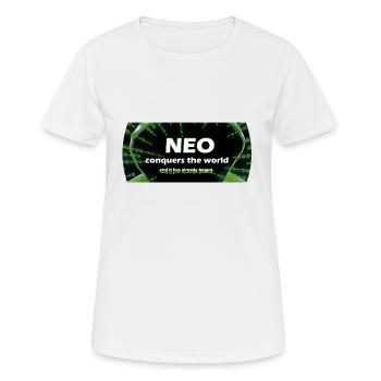 Neo - T-shirt respirant Femme - blanc - Devant - AI Model Female 172 dark (172cm)