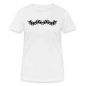 Prêt à rock - T-shirt respirant Femme - blanc - Devant - AI Model Female 172 dark (172cm)