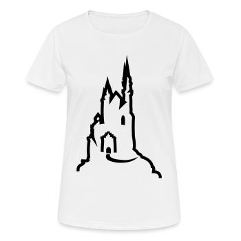 Castle - Women's Breathable T-Shirt - white - Front - AI Model Female 172 dark (172cm)