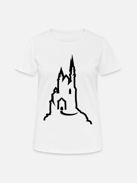 Castle - Women's Breathable T-Shirt - white