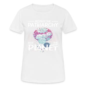 Feminist Feminismus Patriarchat Feministen - Frauen T-Shirt atmungsaktiv - Weiß - Vorne - AI Model Female 172 dark (172cm)