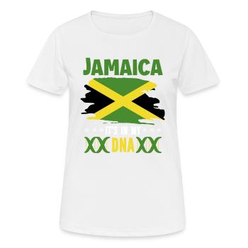 Jamaika Rasta Rastafari Reggae Jamaikanisch - Frauen T-Shirt atmungsaktiv - Weiß - Vorne - AI Model Female 172 dark (172cm)