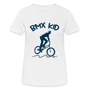 Bmx Kid Good Gift boy - Women's Breathable T-Shirt - white - Front - AI Model Female 172 dark (172cm)