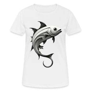 PÊCHEUR PÊCHEUR PÊCHEUR - T-shirt respirant Femme - blanc - Devant - AI Model Female 172 dark (172cm)