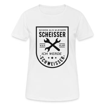 Schweisser, Schweißer, Schweißen - Frauen T-Shirt atmungsaktiv - Weiß - Vorne - AI Model Female 172 dark (172cm)