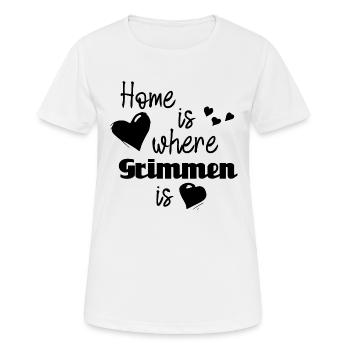 Zuhause in Grimmen - Home is where Grimmen is - Frauen T-Shirt atmungsaktiv - Weiß - Vorne - AI Model Female 172 dark (172cm)