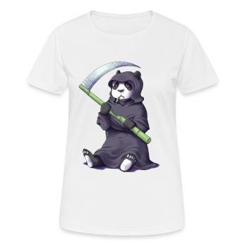 Sensen-Panda - Frauen T-Shirt atmungsaktiv - Weiß - Vorne - AI Model Female 172 dark (172cm)