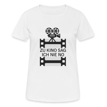 Kino - Frauen T-Shirt atmungsaktiv - Weiß - Vorne - AI Model Female 172 dark (172cm)
