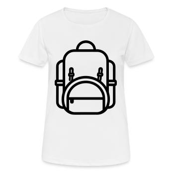 Backpack - Women's Breathable T-Shirt - white - Front - AI Model Female 172 dark (172cm)